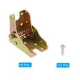 thumbnail image 3 of Uxcell Folding Hinge, 2.2" Height Metal Self Locking Rack Bracket with Screws 8 Pack, 3 of 6
