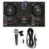 Hercules DJ CONTROL INPULSE 200 4-Pad DJ Controller+ Sound Card+Samson Mic