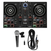 Hercules DJ CONTROL INPULSE 200 4-Pad DJ Controller+ Sound Card+Samson Mic