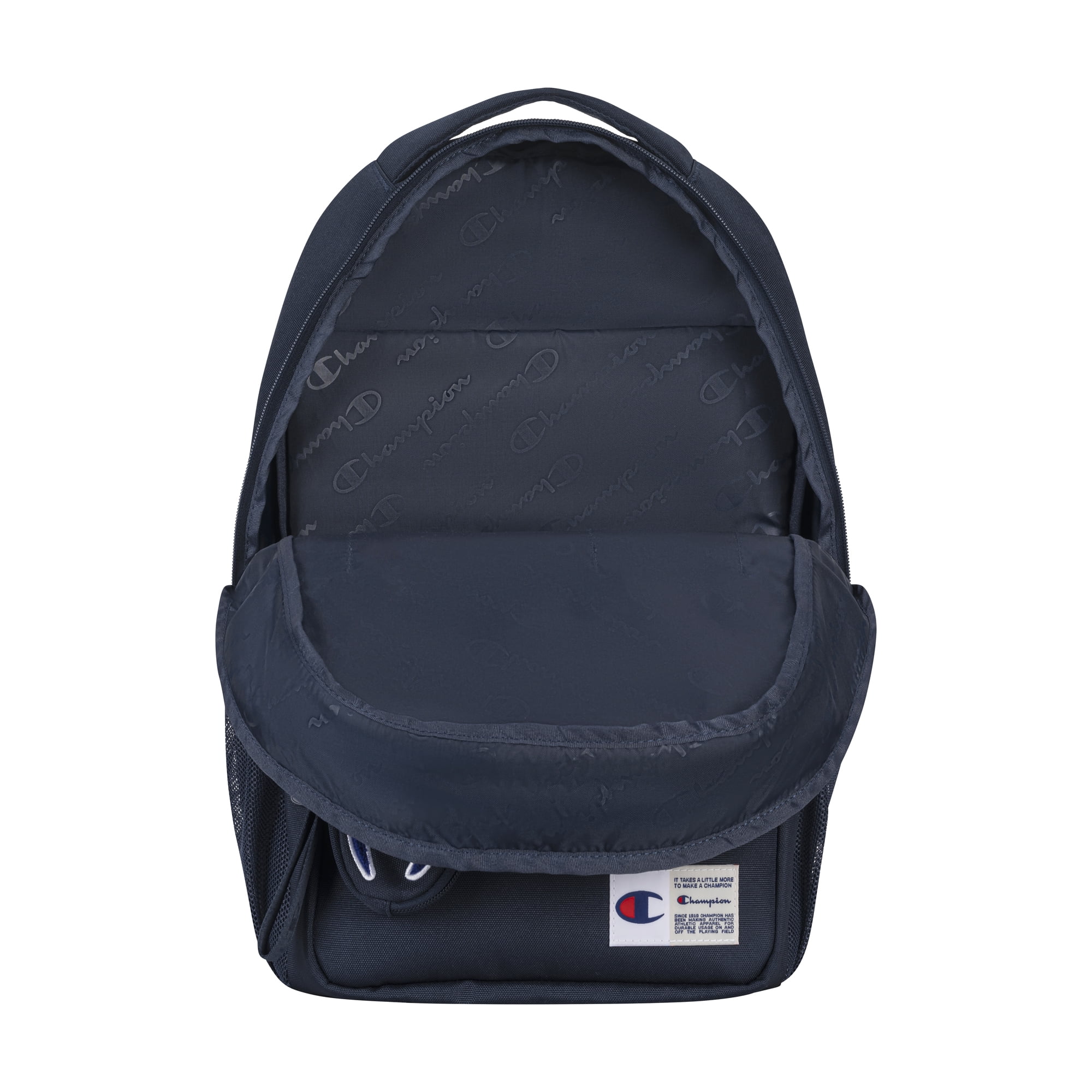 Champion 18" Theory Backpack Navy with Padded Straps and Laptop Sleeve