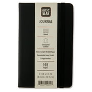 Pen+Gear Simulated Leather Journal, Black, 3.5 x 5.5 in, 192 Ruled Pages