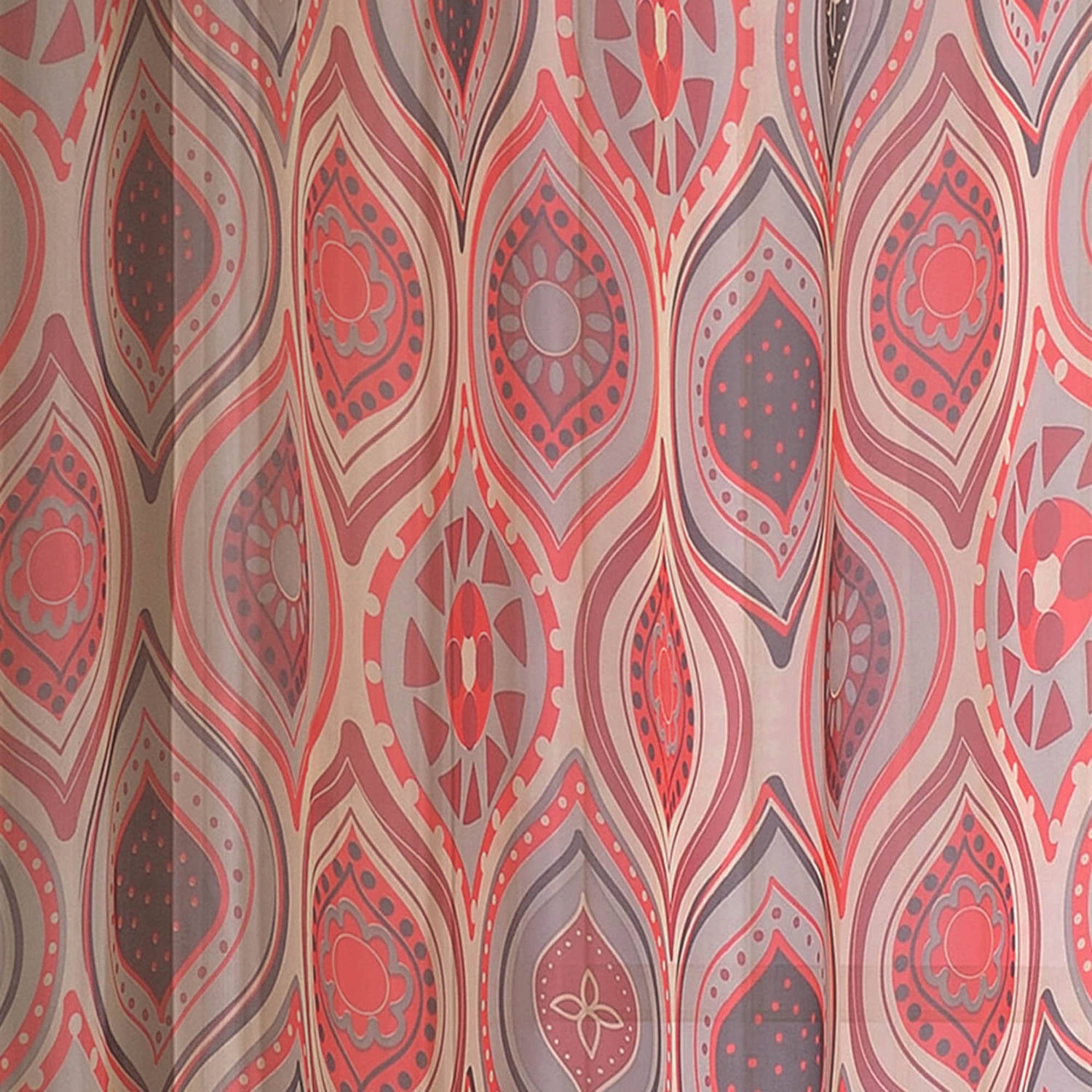 Window Elements Olivia Geometric Sheer Grommet Single Curtain Panel