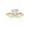 14K Yellow Gold Plated 925 Sterling Silver, variant on 2 CT Heart Shape Moissanite Promise Rings for Women in 14K Rose Gold Plated 925 Sterling Silver V-Shaped Chevron Wedding Bands Engagement Promise Ring D Color VVS1 Clarity Jewelry Gift for Her - 5
