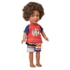 My Life As Mini Beach Vacationer Boy Doll, 7" Mini Doll, African American