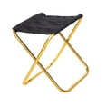 thumbnail image 3 of Taburete de Camping, asiento reclinable, reposapiés, taburete de campamento, reposapiés, silla de pesca compacta oro, 3 of 8
