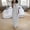 Gray plus size maxi dresses a1, variant on Women Plus Size Maxi Dresses Round Neck Short Sleeve Flowy Casual Solid Boho Beach Vacation Holiday Travel Church Long Dresses, Gray M