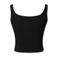 thumbnail image 5 of Kureaily Womens Sleeveless Cropped Rib Knit Seamless Sweetheart Neckline Going Out Tank Tops Women's Basic Tank Tops, 5 of 5