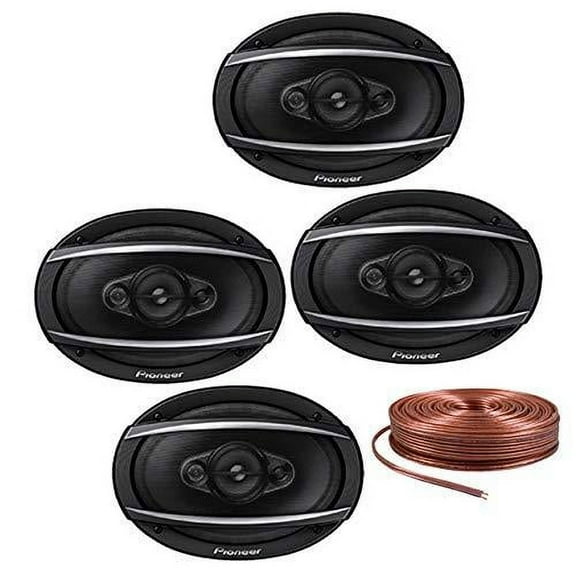 Pioneer 450 Watt Coaxial Car Speakers, Black, 6" x 9"