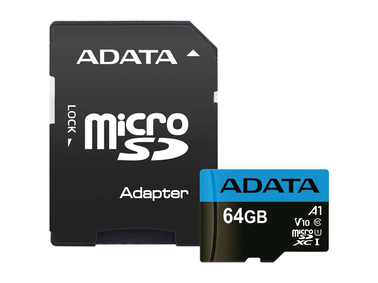 ADATA 64GB Premier microSDXC UHS-I / Class 10 V10 A1 Memory Card with SD Adapter - image 3 of 4