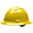 thumbnail image 1 of Casco de seguridad Bullard S71 de ala completa, ajuste de carraca de 4 puntos, amarillo, 1 of 1