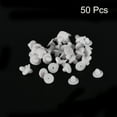 thumbnail image 3 of Earring Backs, 50pack Silicone Earring Backs for Studs, Soft Earring Backs for Fish Hook Earring Hoops (White,8mm), 3 of 6