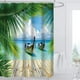 thumbnail image 3 of Cortina de ducha de 180x180 cm con agujeros, impermeable, con estampado digital. Bote, 3 of 7