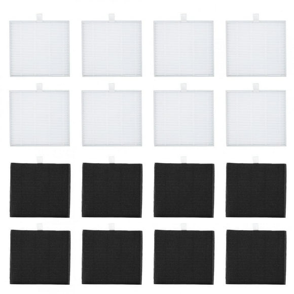 Lot de 8 Kit de Filtres de Remplacement HEPA & Éponge pour Chuwi ILIFE V8S Mo E2Q7 & ILIFE V8 Series - Filtres à Charbon Actif Captent la Poussière, le Pollen & les Allergènes, Ajustement de Haute Précision, Installation Facile pour Booster l'Aspirateur