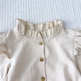 thumbnail image 6 of Sentuca Girls Long Sleeve Dress Bow Casual Party Dance Dresses School Uniform Toddler Girl Clothes Size 4-5 Years, 6 of 8
