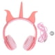 thumbnail image 1 of Auriculares para juegos con cable, forma de unicornio, LED brillante, auriculares para colocar sobre la oreja para niños, 1 of 6