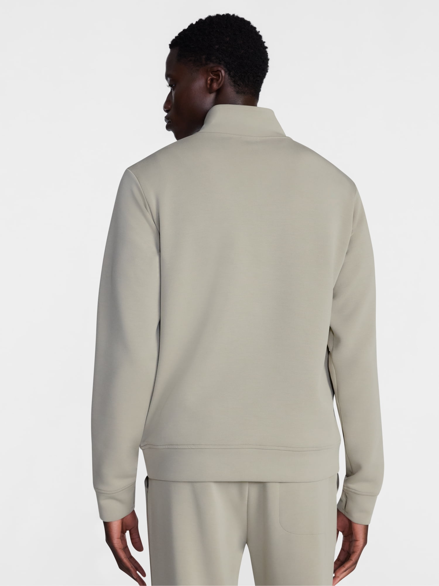Avia Men's Twill ScubaKnit Quarter Zip Pullover Sweatshirt, Sizes XS-4XLT