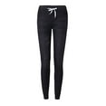 thumbnail image 4 of XFHLMJFF Women's Wide Leg Baggy Jeans Elastic Mid Waist Loose With Drawstring Plus Size Relaxed Fit Denim With Hems Chic Pants, 4 of 4