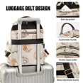 thumbnail image 3 of FORMRS Mini Backpack Purse for Women Travel Daypack Casual Shoulder Bag, Green Watercolor Seashells, 3 of 7