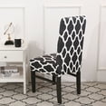 thumbnail image 5 of Skksst Spandex Dining Chair Slipcover Printed Home Banquet Removable Seat Protector Cover, Set of 6, 5 of 7