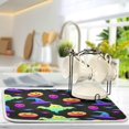 thumbnail image 5 of FREEAMG Halloween Décor Dish Drying Mat - 18 x 24inch- Extra Large Microfiber Dish Drying Mat, Dish Draining Mat, Counter top Mat, Rainbow Happy Halloween, 5 of 7