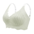 thumbnail image 2 of Women's Lace V-Neck Bralette with Back Buckle - Soft Stretch Fabric, Wire-Free, Breathable for Everyday Wear, 2 of 5