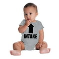 thumbnail image 6 of Intake Arrow Hungry Hangry Funny Romper Boys or Girls Infant Baby Brisco Brands NB, 6 of 6