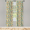 thumbnail image 3 of Ambesonne Abstract Curtains, Colorful Large Drops, Pair of 28"x95", Multicolor, 3 of 5