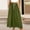 Army Green, variant on Dxzfnsa Skirts for Women Casual Flowy High Waist Drawstring Below Knee Midi Skirts Summer Womens Solid Color Elastic Waist Palazzo A-Line Long Skirts with Pockets