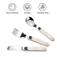 thumbnail image 3 of Cauagu Cute Axolotl Sakura Blossoms Print 3-Pieces Toddler Cutlery Set , Kids Silverware Set with Spoons Forks & Knife Stainless Steel Utensils for Kids Dishwasher Safe, 3 of 8