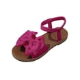 thumbnail image 2 of hoksml Women's Bow Decor Flat Sandals Elastic Ankle Strap Open Toe Summer Casual Dressy Shoes, 2 of 8