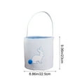 thumbnail image 3 of Easter Atmospheres Rabbits Bucket Rabbits Tail Bag Handheld Portable Arrangement Hairball Long Ears Resurrection Rabbits Storage Bag, 3 of 6