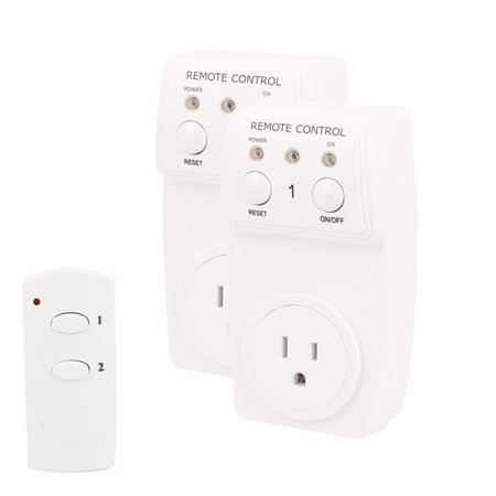 1 Pack/ 2 Pack Wireless Remote Control Electrical Outlet Switch Socket for