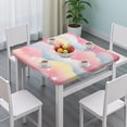 thumbnail image 3 of Colorful Cloud Star Pattern Square Fitted Tablecloth with Elastic Edge,Square Table Cover,Washable Elastic Table Cover for Home Kitchen Party Decor 34"x34", 3 of 6