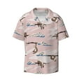 thumbnail image 3 of Goofa Cloud Sloth Printed Men's Casual Short-sleeved Shirt,Lightweight Breathable Button-down,Summer Casual men's top,Versatile Fashion shirt-, 3 of 7