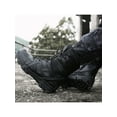 thumbnail image 5 of Daeful Mens Combat Boot Round Toe Work Booties Lace Up Tactical Boots Casual High Top Men Non-Slip Black 13, 5 of 9