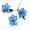 Blue, variant on Riguas Artificial Lily Flower 3 Heads Full Bloom Faux Lily Branch with Leaves Real Touch Fake Lilium Flower for DIY Wedding Bouquet Floral Arrangement