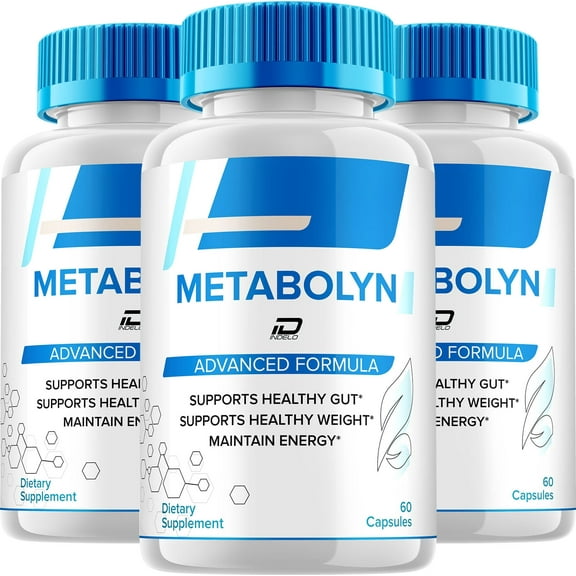 Metabolyn Capsules – Metabolyn Pills Digestive Support, Gut Wellness, 3 Pack, 180 Capsules