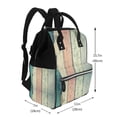 thumbnail image 2 of Daiia Hardwood Large Capacity Baby Bag Waterproof Stylish Diaper Bag Mummy Backpack Adjustable Straps Diaper BagBaby Essentials Bag, 2 of 6