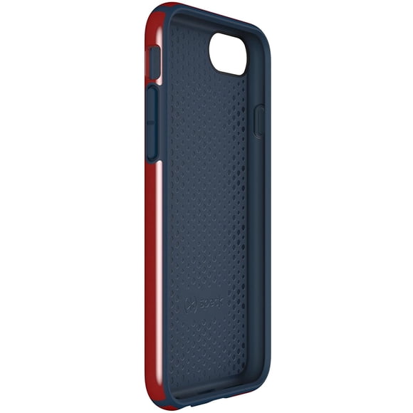 Speck Products CandyShell Cell Phone Case for iPhone 8 (Also fits 7/6S/6) - Dark Poppy Red/Deep Sea Blue