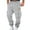 02#Light Gray, variant on Baggy Cargo Sweatpants for Men Drawstring Waist Joggers with Pockets Soft Athletic Workout Track Pants Dark Gray 2XL