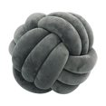 thumbnail image 1 of Almohadas anudadas,Almohadas anudadas Almohada de felpa Decoración del hogar de oficina,Lindo nudo almohada bola cojín sala de estar,Cojín decorativo regalo de cumpleaños Gris oscuro, 1 of 9