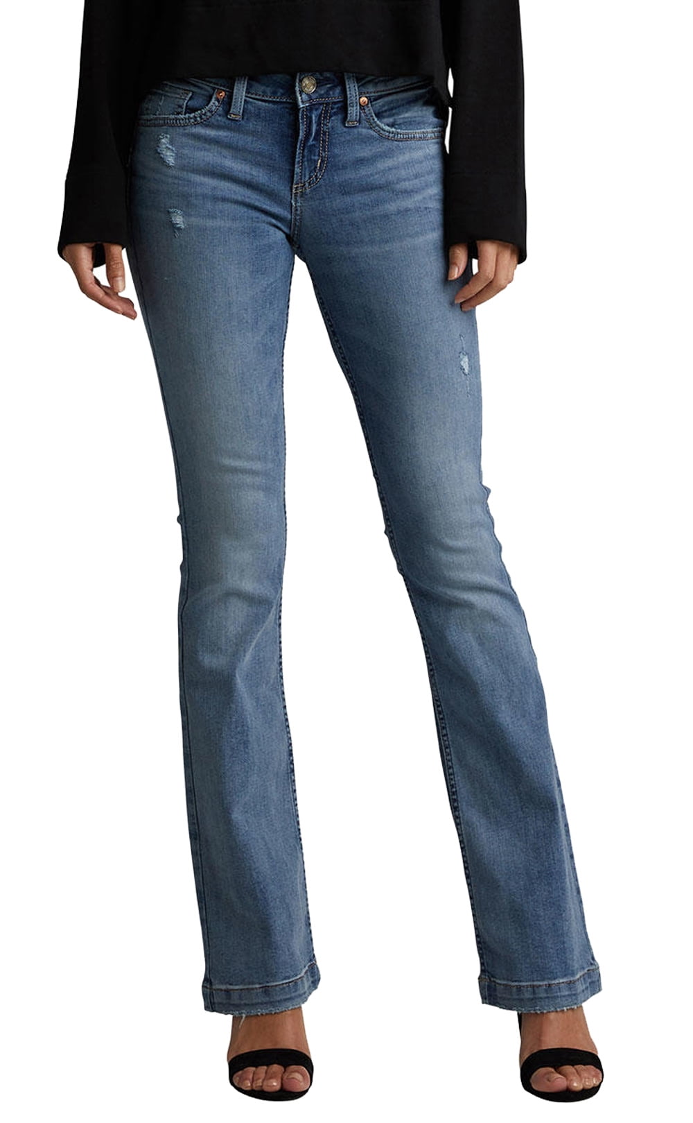 mid rise curvy bootcut jeans