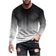 thumbnail image 2 of Blusas y camisas de manga larga con cuello redondo para hombre, blusa informal con estampado de cuello redondo y manga larga para hombre, 2 of 5
