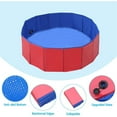 thumbnail image 2 of Foldable Dog Swimming Pool, Large Dog Pool Summer Pet Bathing Tub for Backyard Collapsible Bath Pool,Red, 2 of 6