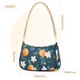 thumbnail image 3 of FORMRS Womens Shoulder Bag with Chain Strap Clutch Purse Cute Tote Handbag, Oranges Pattern, 3 of 7