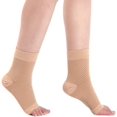 thumbnail image 2 of 1 par de calcetines de soporte calcetines de compresión calcetines de protección del tobillo talla s color piel, 2 of 5