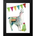 thumbnail image 2 of Robinson, Carol 12x14 Black Modern Framed Museum Art Print Titled - Fiesta Llama I, 2 of 5