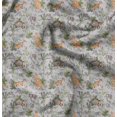 thumbnail image 1 of Soimoi Gray polyester Crepe Fabric Animals Jungle Print Fabric by Yard 52 Inch Wide, 1 of 6