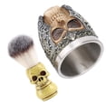thumbnail image 1 of Brocha De Afeitar Para El Cabello, Cepillo, Jabonera, Cuenco De Afeitar De Acero Inoxidable, Juego De Afeitado Para Hombres, Juego De Cuencos Para Barba Para El Hogar Para Salón, 1 of 7