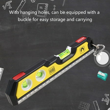 TU-S767 Level Ruler Magnetic Measuring Tools Precise Measuring Ruler ...